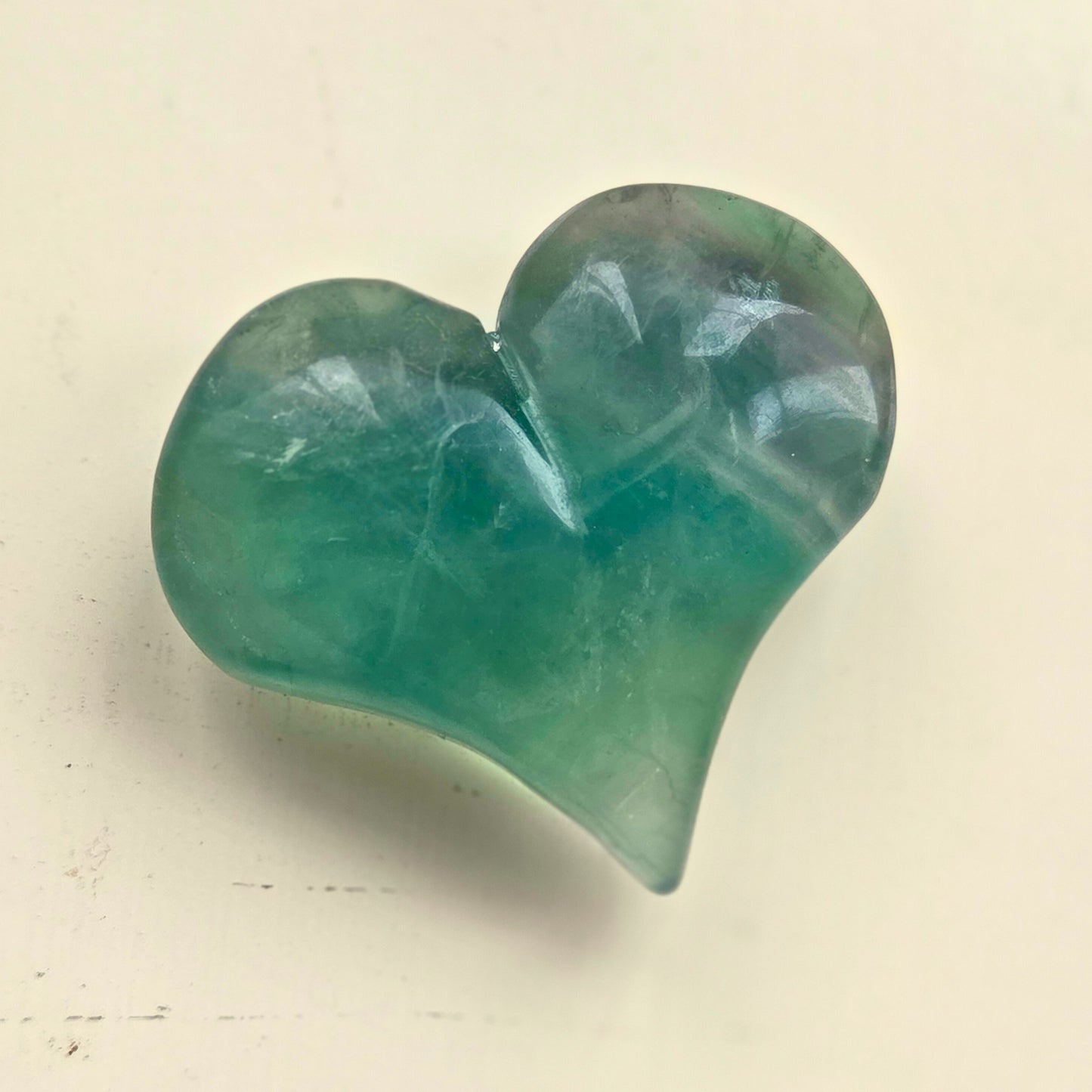 Green Fluorite Heart