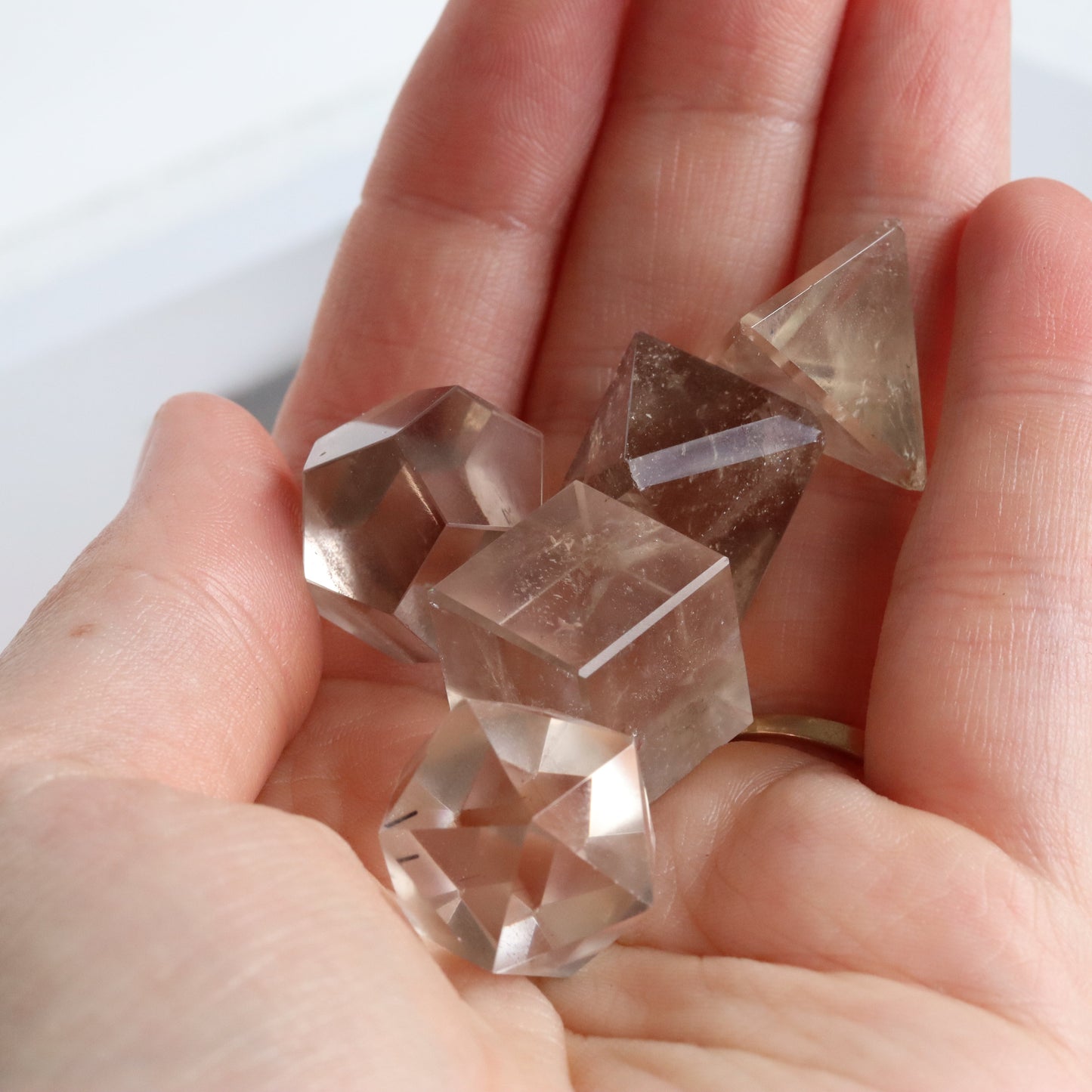 Sacred Geometry Set - May Smokey Quartz