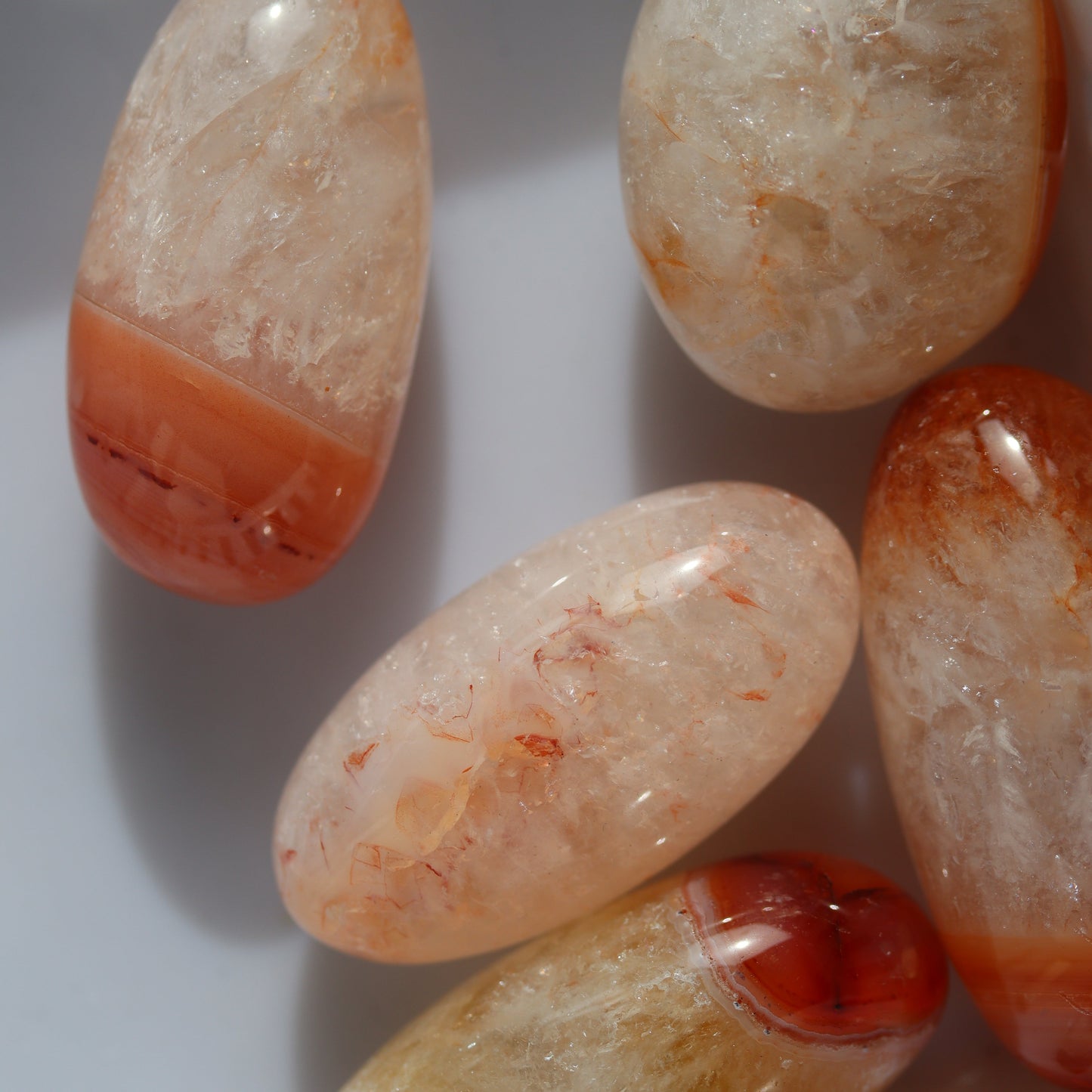 Carnelian & Quartz PREMIUM Tumble