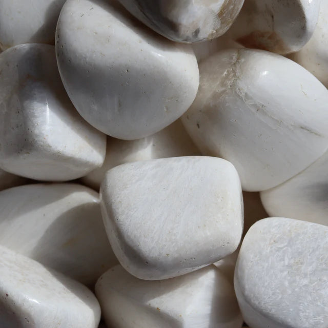 White Scolecite Large PREMIUM Tumble