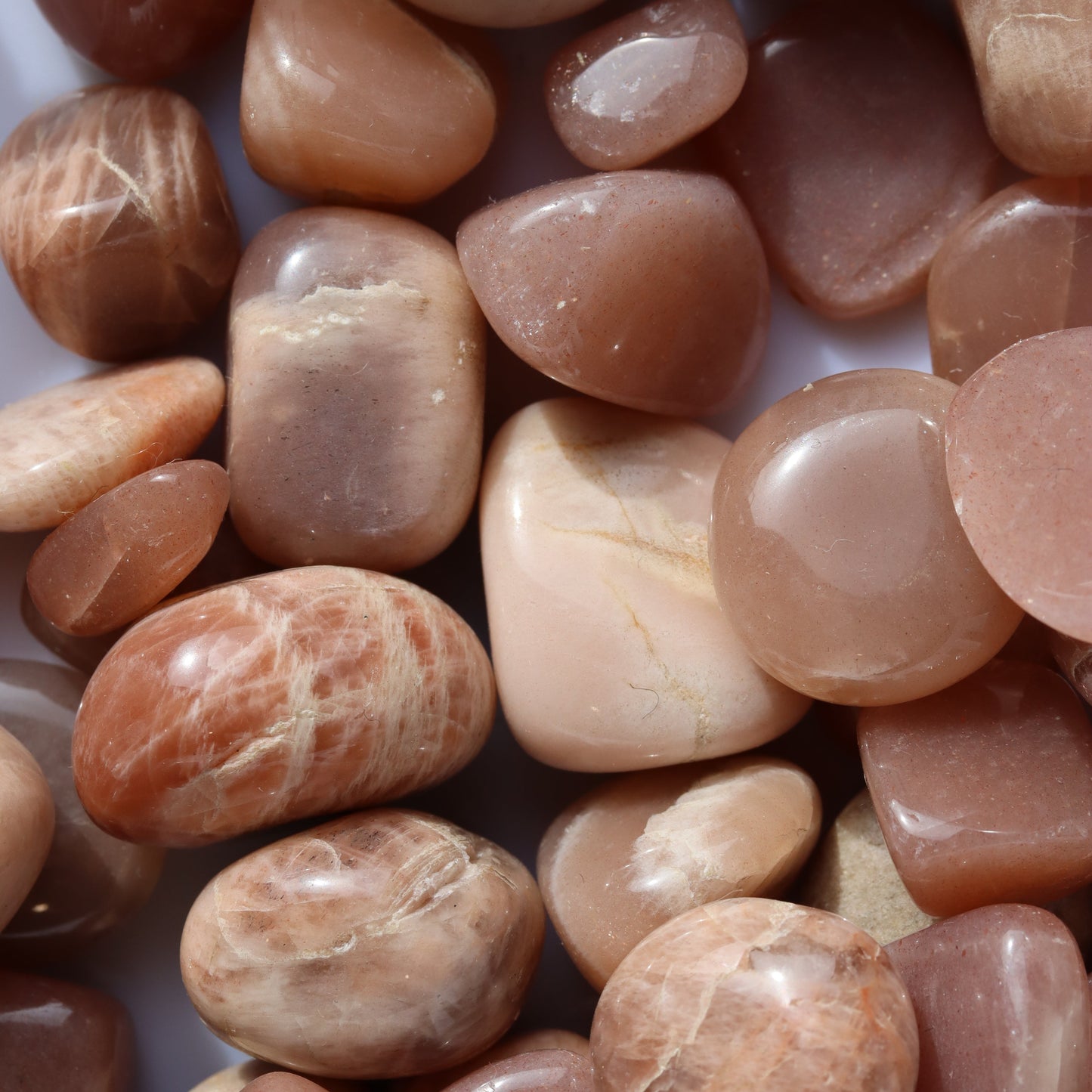 Peach Moonstone with Sunstone Tumble 🍑