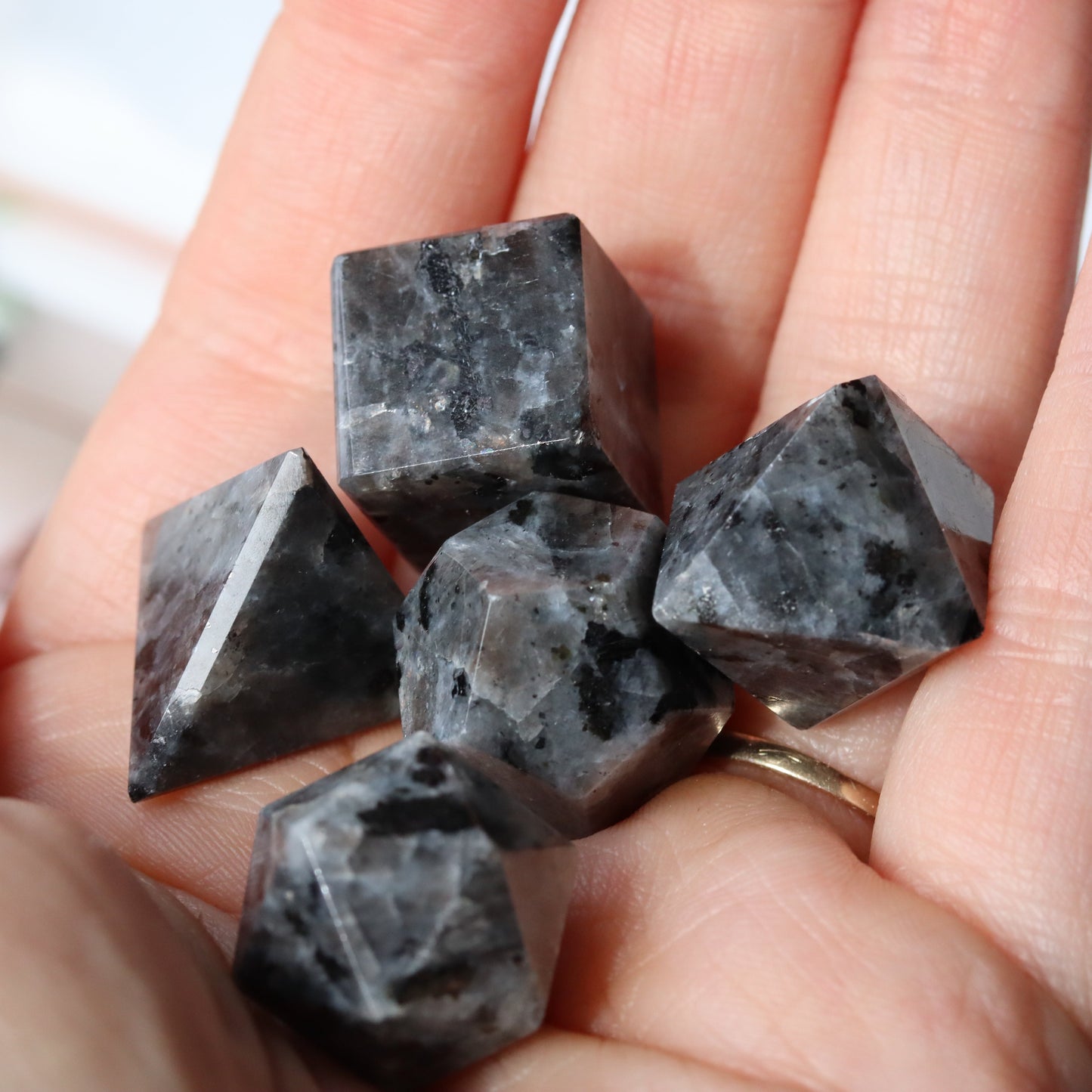 Larvakite Sacred Geometry Set