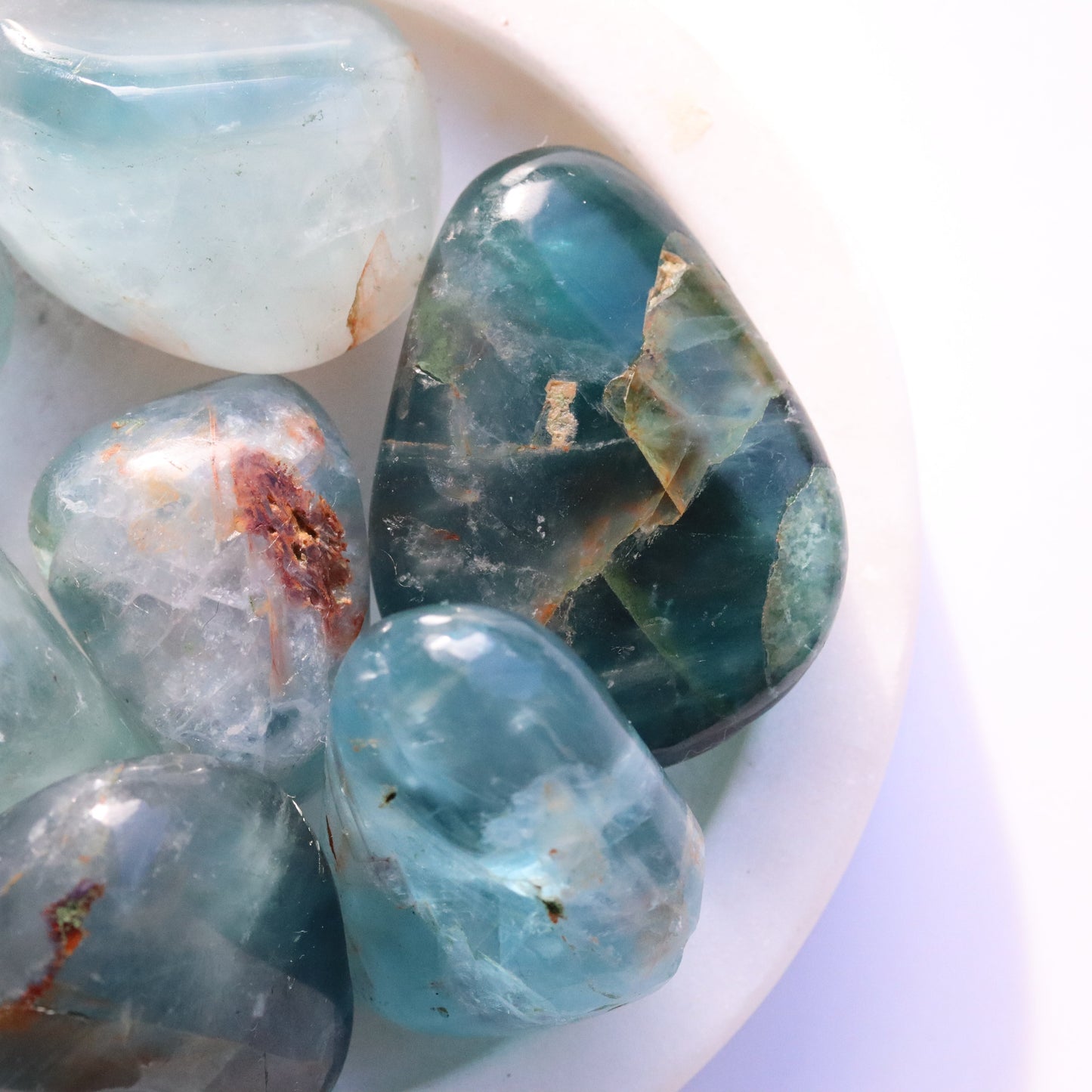 Large Blue Fluorite PREMIUM Tumble