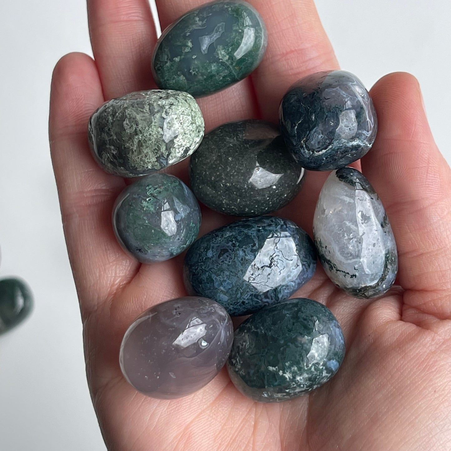 Moss Agate Tumble ❤️😍