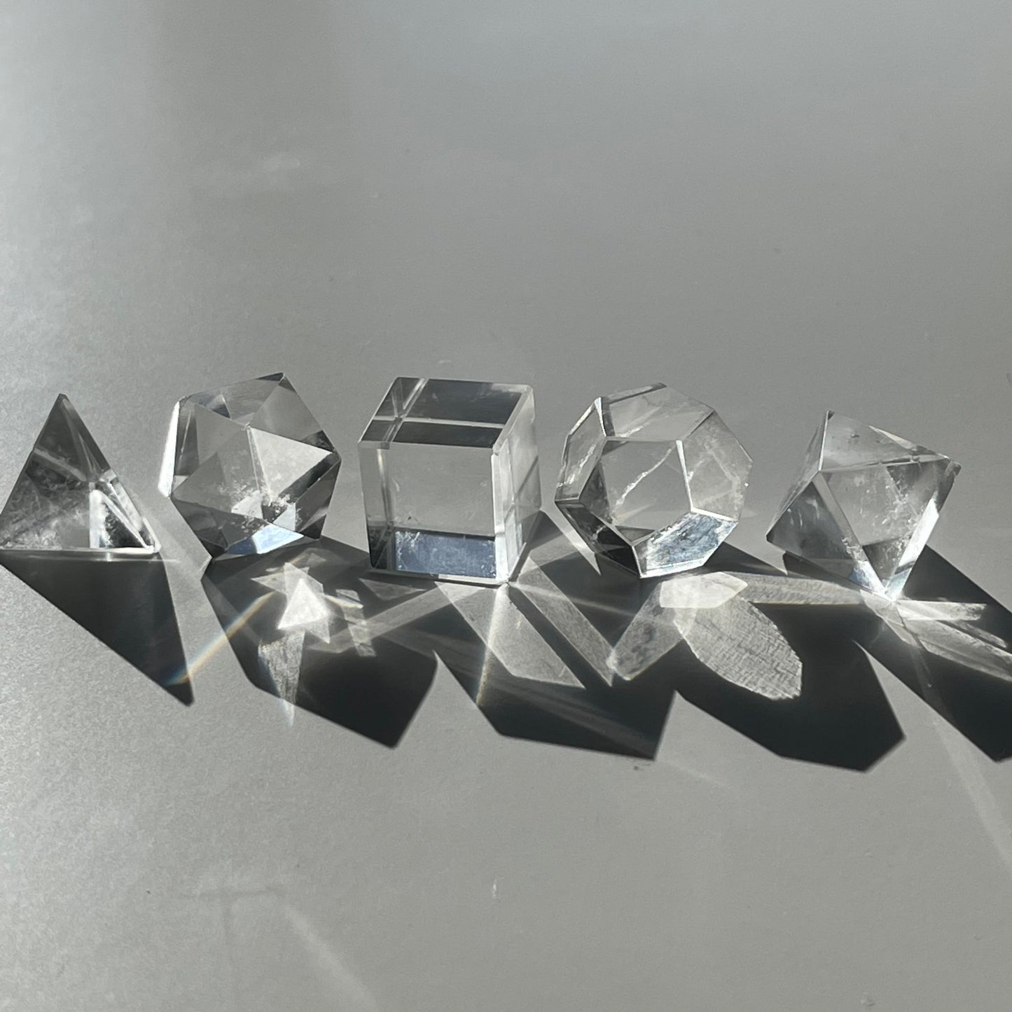 Sacred Geometry Set - January Clear Quartz