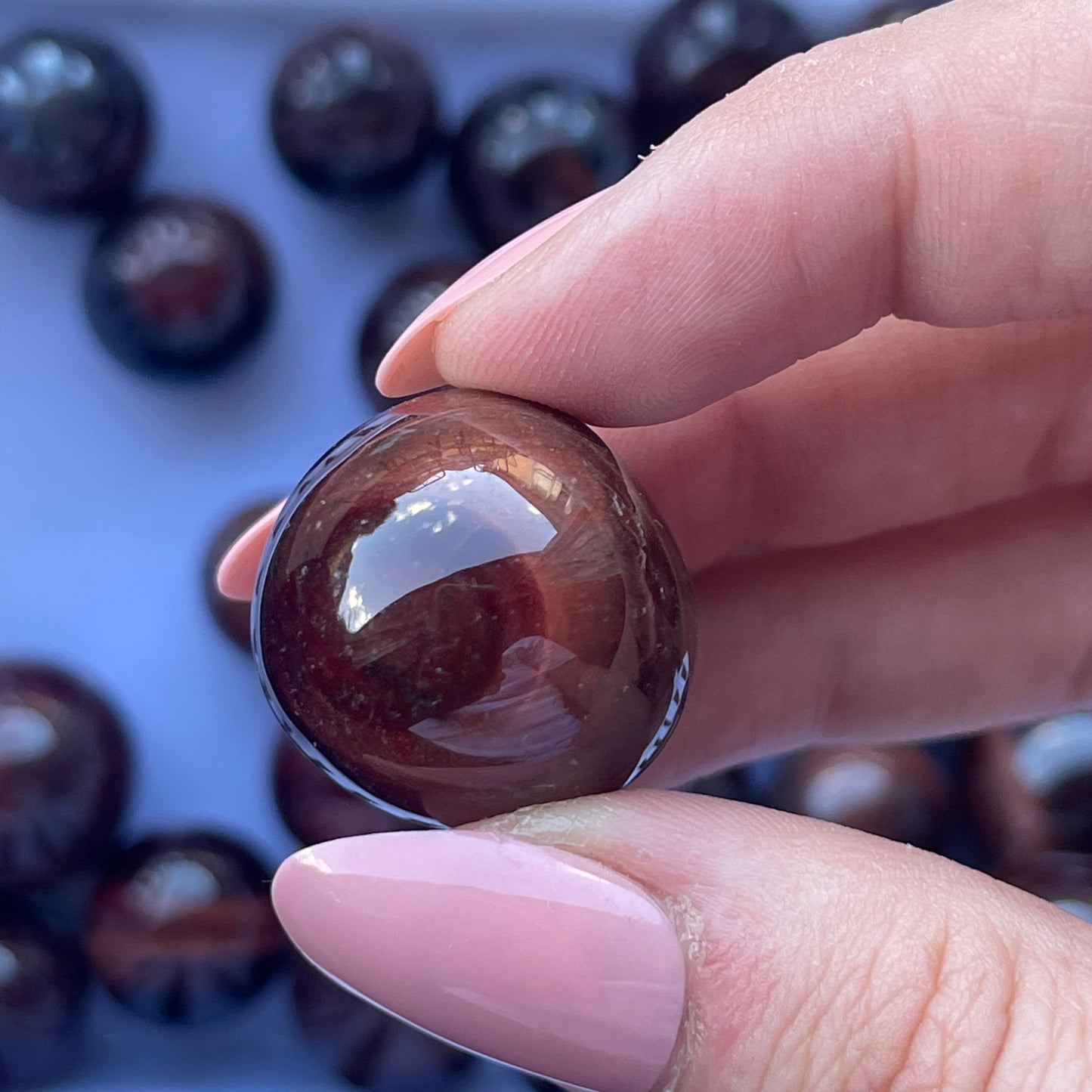 Red Tigers Eye Mini Sphere