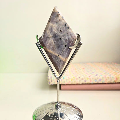 Grey Moonstone Rhombus 2 (with stand)