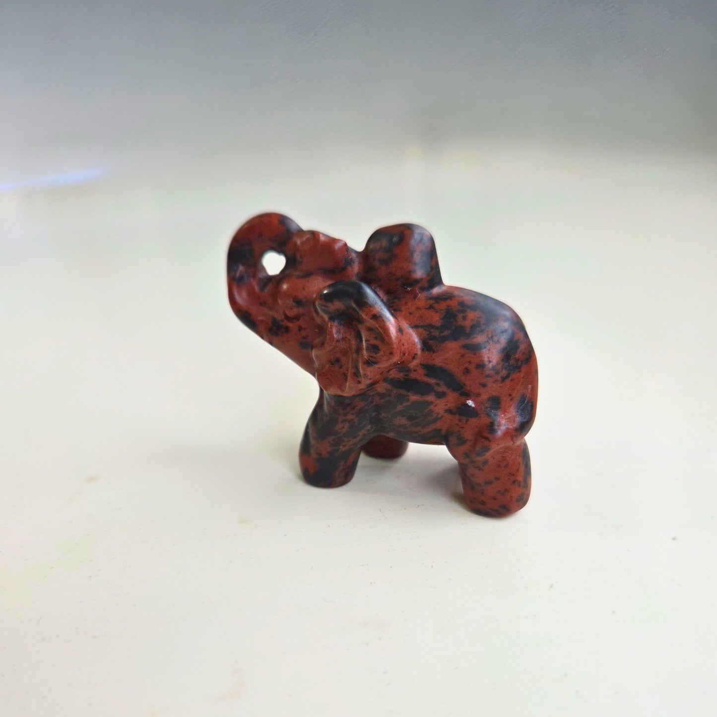 Red Obsidian Small Elephant