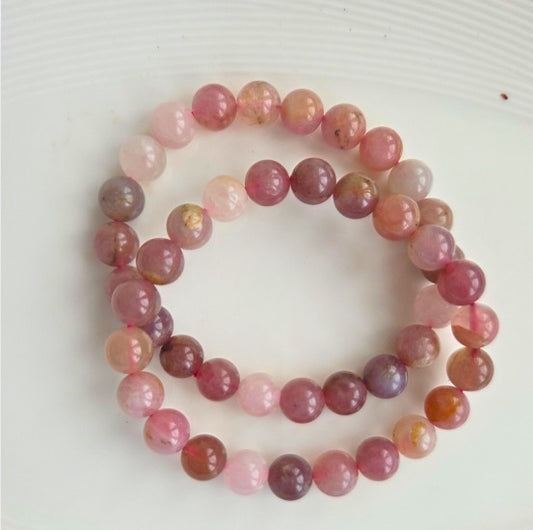 Purple Rose Quartz Bracelet