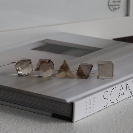 Sacred Geometry Set - May Smokey Quartz