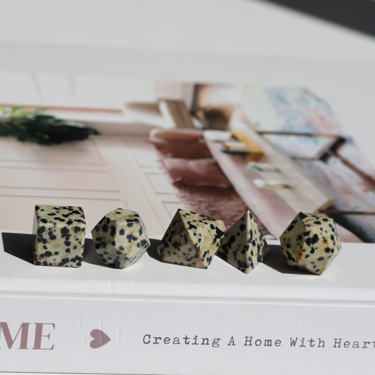 Dalmatian Jasper Sacred Geometry Set