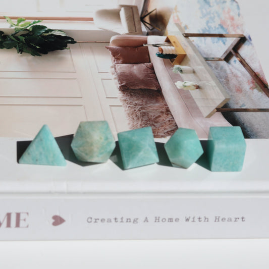 Amazonite Sacred Geometry Set