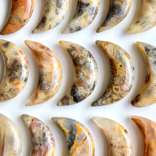 Crazy Lace Agate Mini Moon