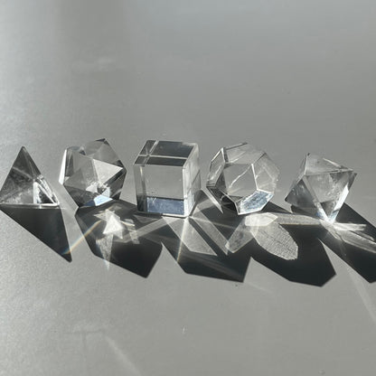 Sacred Geometry Set - January Clear Quartz