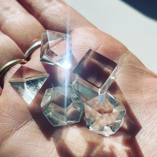 Sacred Geometry Set - January Clear Quartz