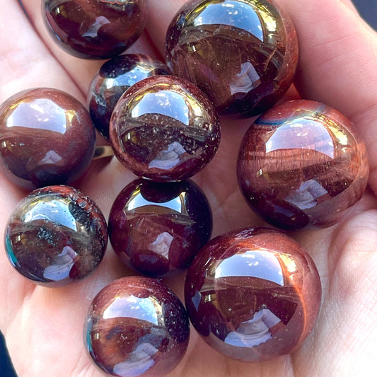 Red Tigers Eye Mini Sphere