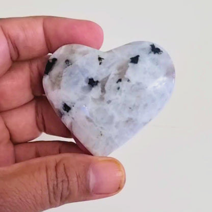 Rainbow Moonstone Heart ❤️