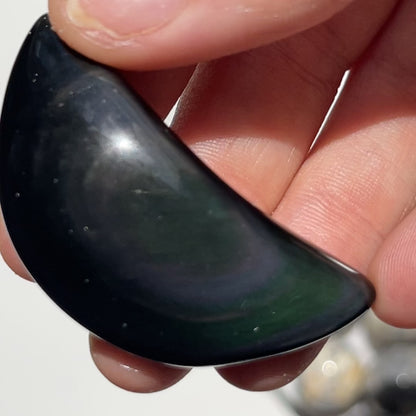 Rainbow Obsidian Moon