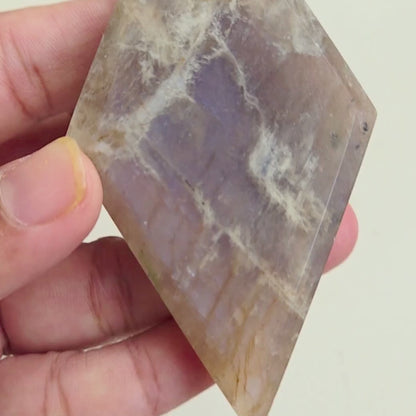 Grey Moonstone Rhombus 1 (with stand)
