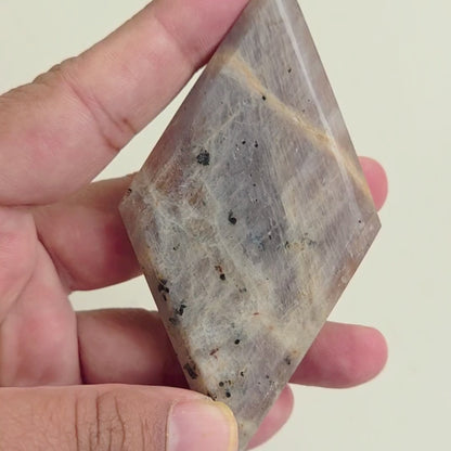 Grey Moonstone Rhombus 2 (with stand)
